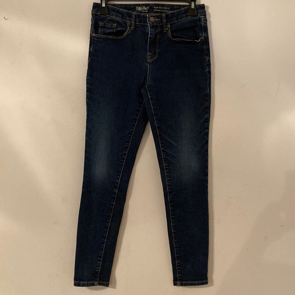 Mossimo denim high-rise skinny jeans, size 2